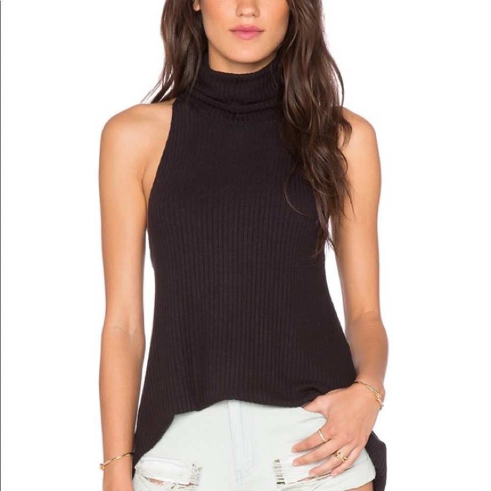 Free People black sweater tank XS